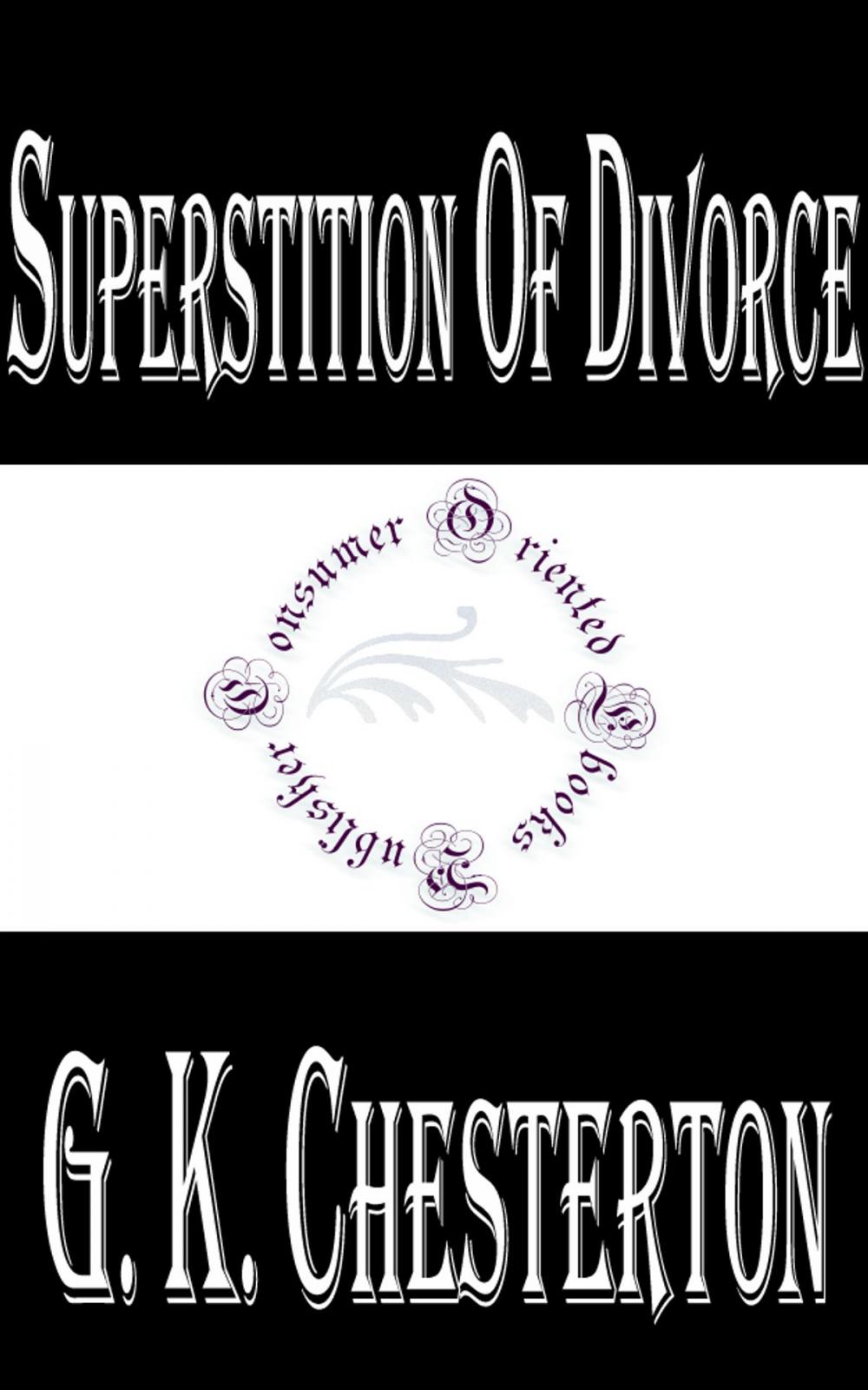 Big bigCover of Superstition of Divorce