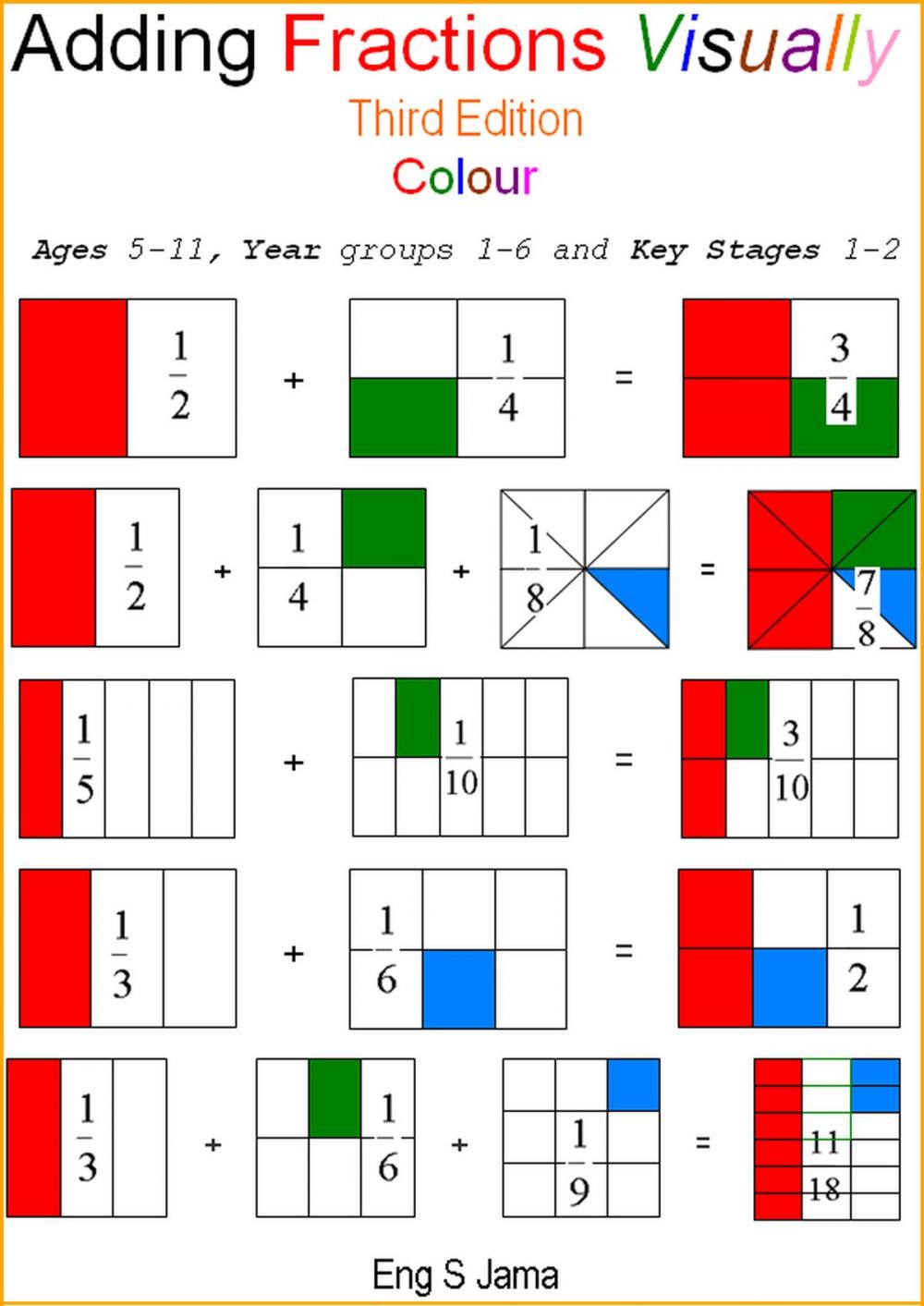 Big bigCover of Adding Fractions Visually Third Edition Colour