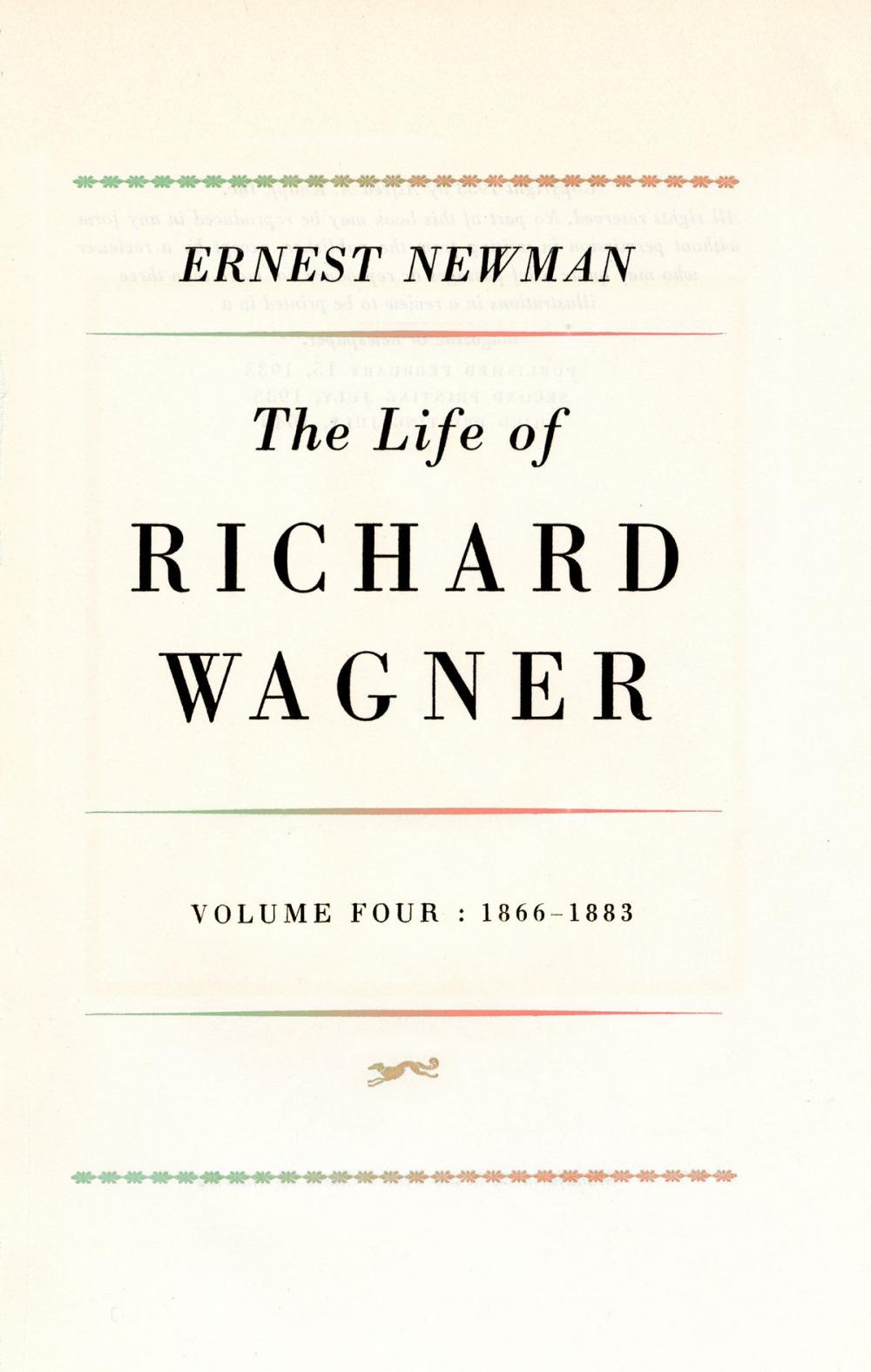 Big bigCover of Life of R Wagner Vol 4