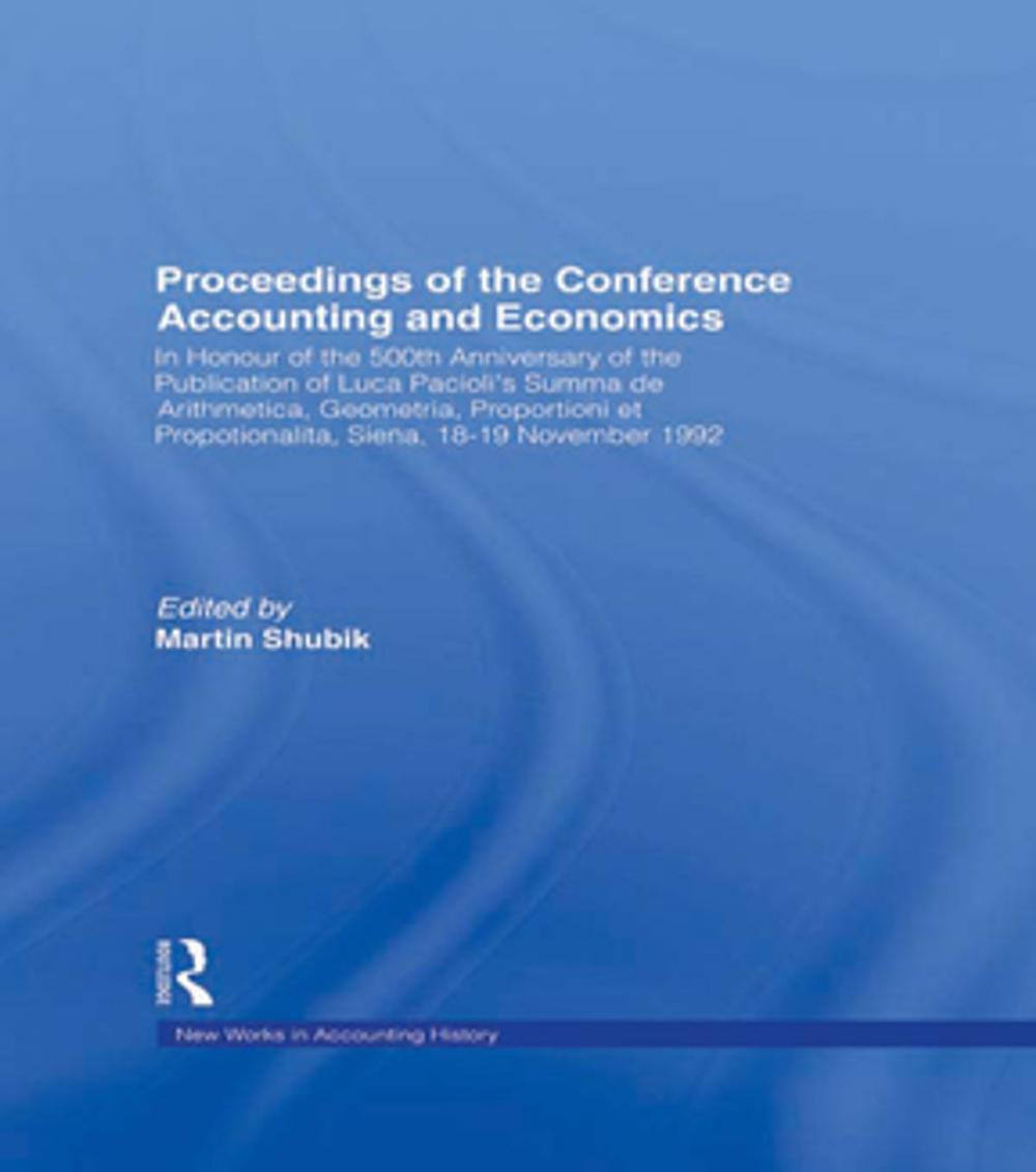 Big bigCover of Proceedings of the Conference Accounting and Economics