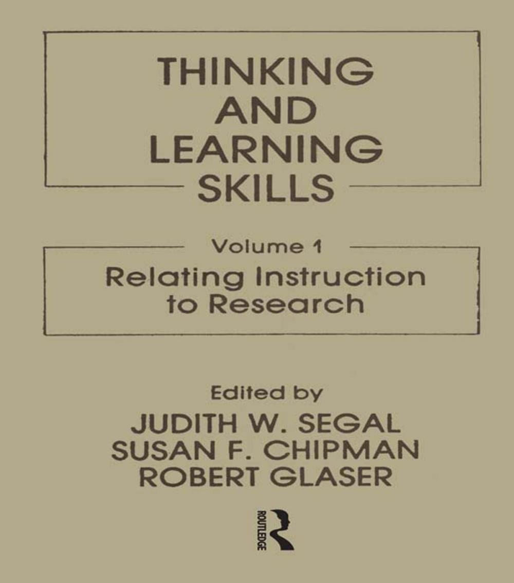 Big bigCover of Thinking and Learning Skills