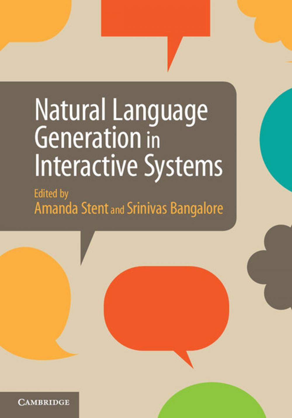 Big bigCover of Natural Language Generation in Interactive Systems