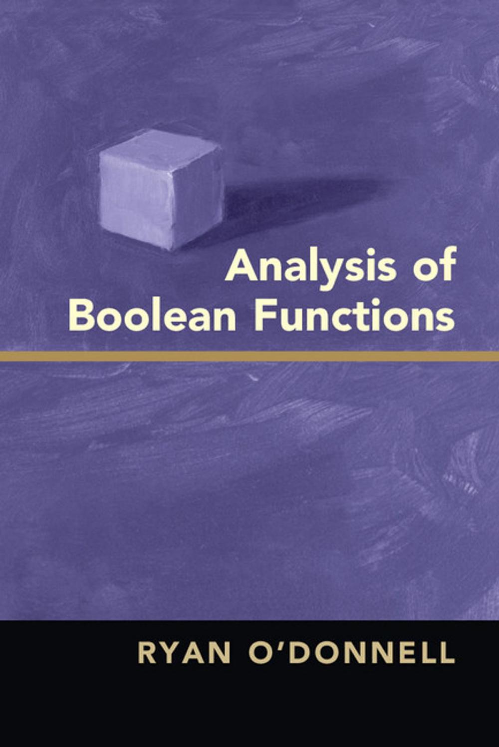 Big bigCover of Analysis of Boolean Functions