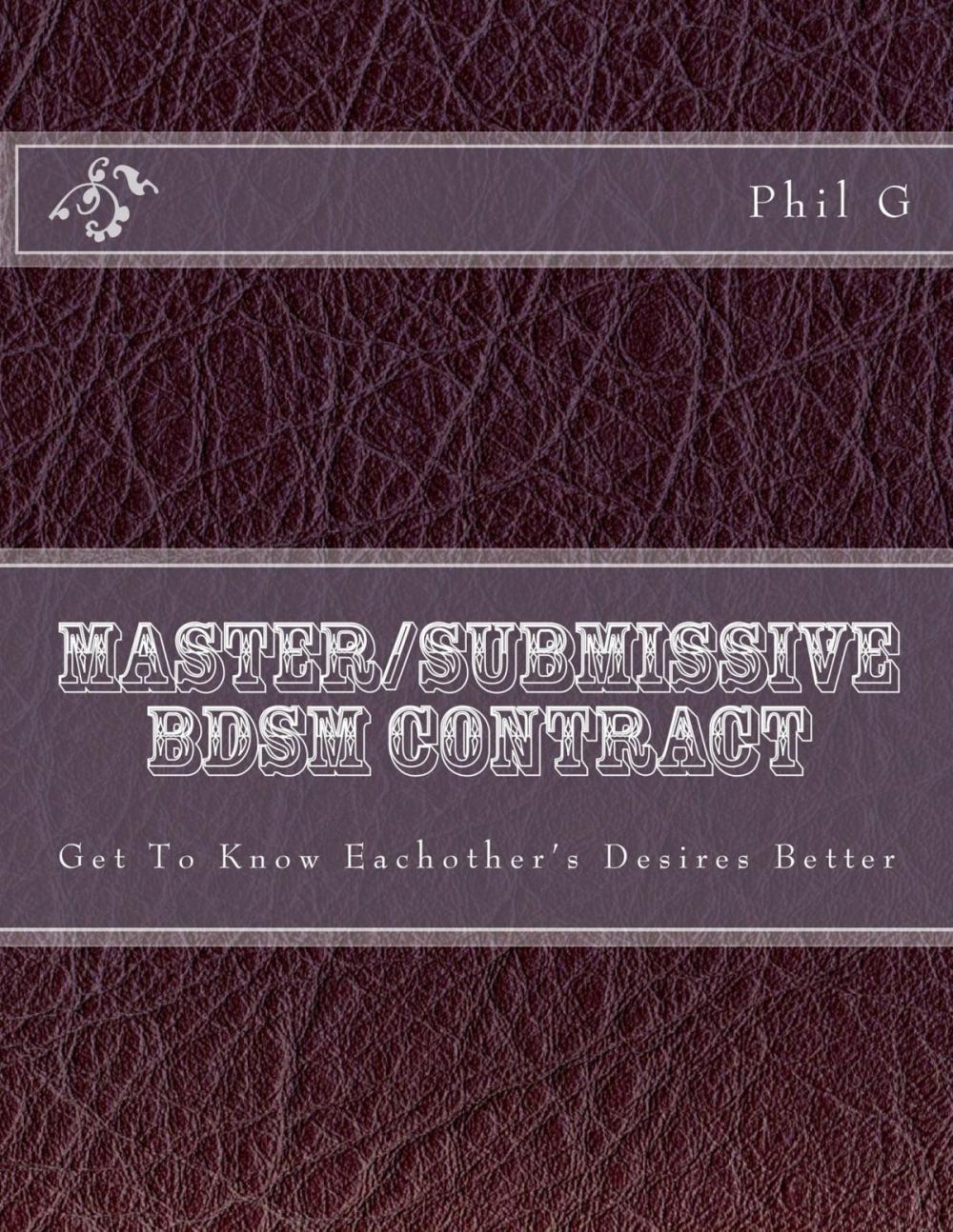 Big bigCover of Master/Submissive BDSM Contract