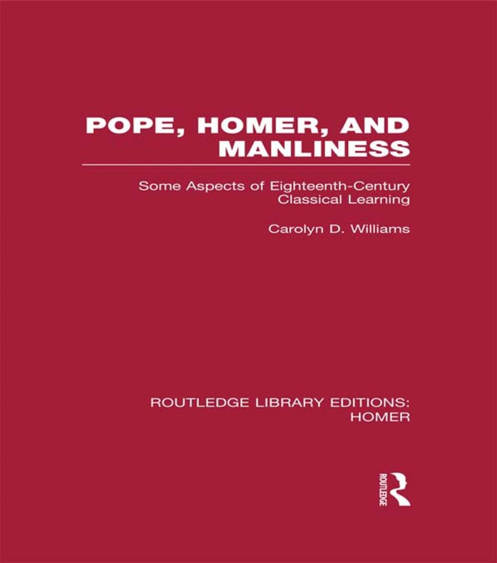 Big bigCover of Pope, Homer, and Manliness