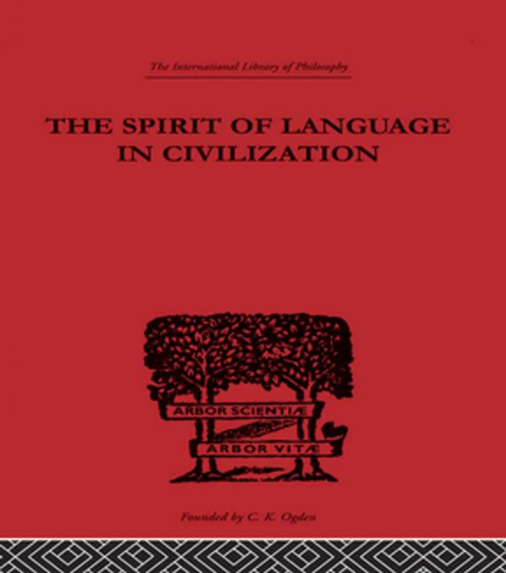 Big bigCover of The Spirit of Language in Civilization