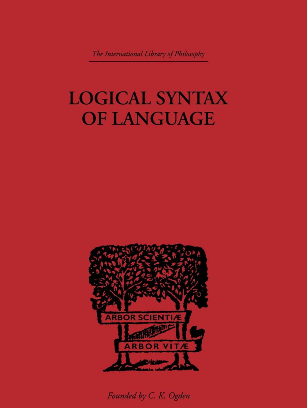 Big bigCover of Logical Syntax of Language