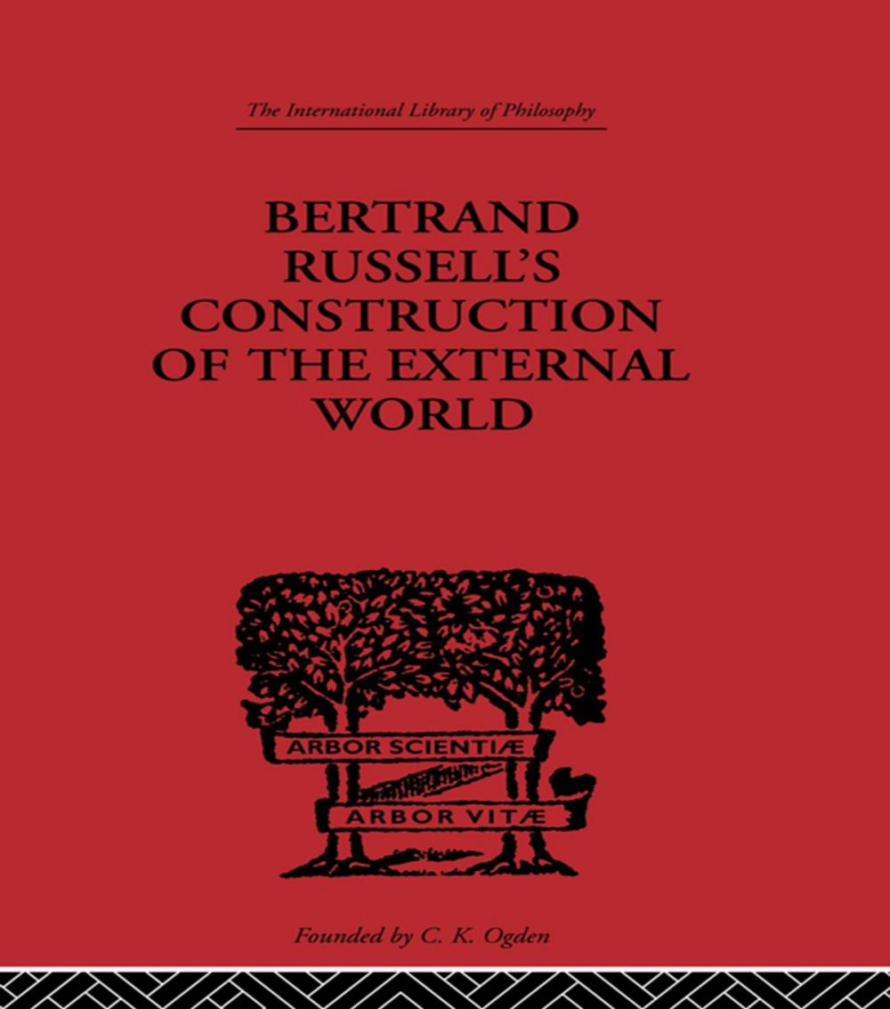 Big bigCover of Bertrand Russell's Construction of the External World