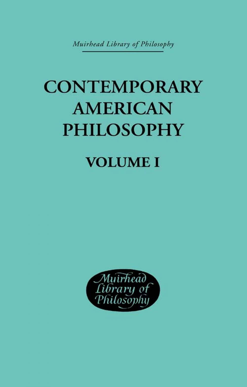 Big bigCover of Contemporary American Philosophy