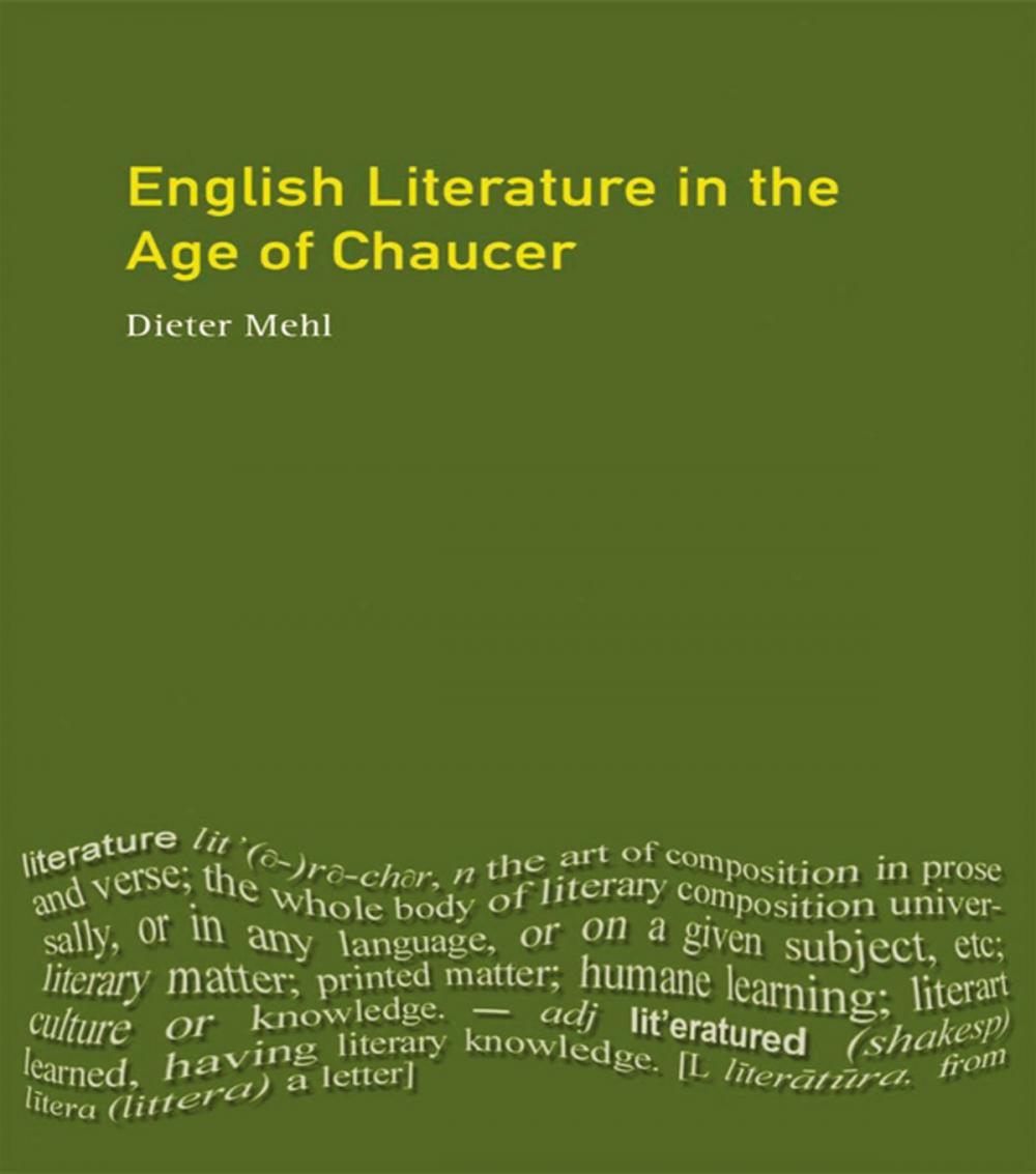 Big bigCover of English Literature in the Age of Chaucer