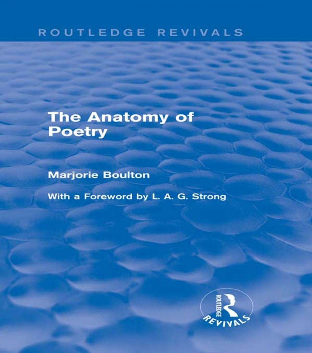 Big bigCover of The Anatomy of Poetry (Routledge Revivals)