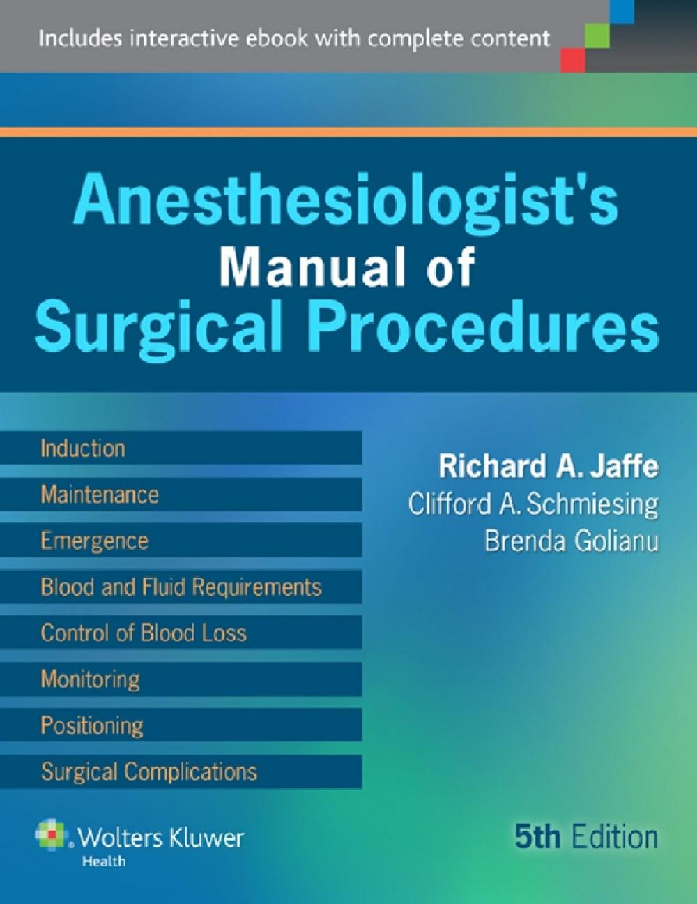 Big bigCover of Anesthesiologist's Manual of Surgical Procedures