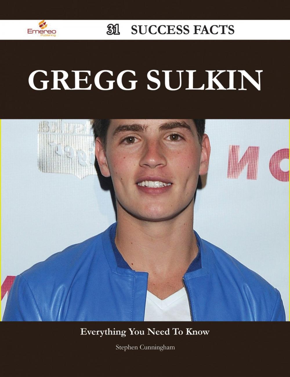 Big bigCover of Gregg Sulkin 31 Success Facts - Everything you need to know about Gregg Sulkin