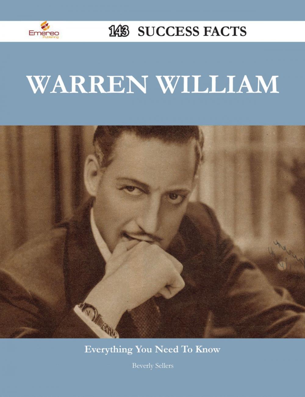 Big bigCover of Warren William 143 Success Facts - Everything you need to know about Warren William