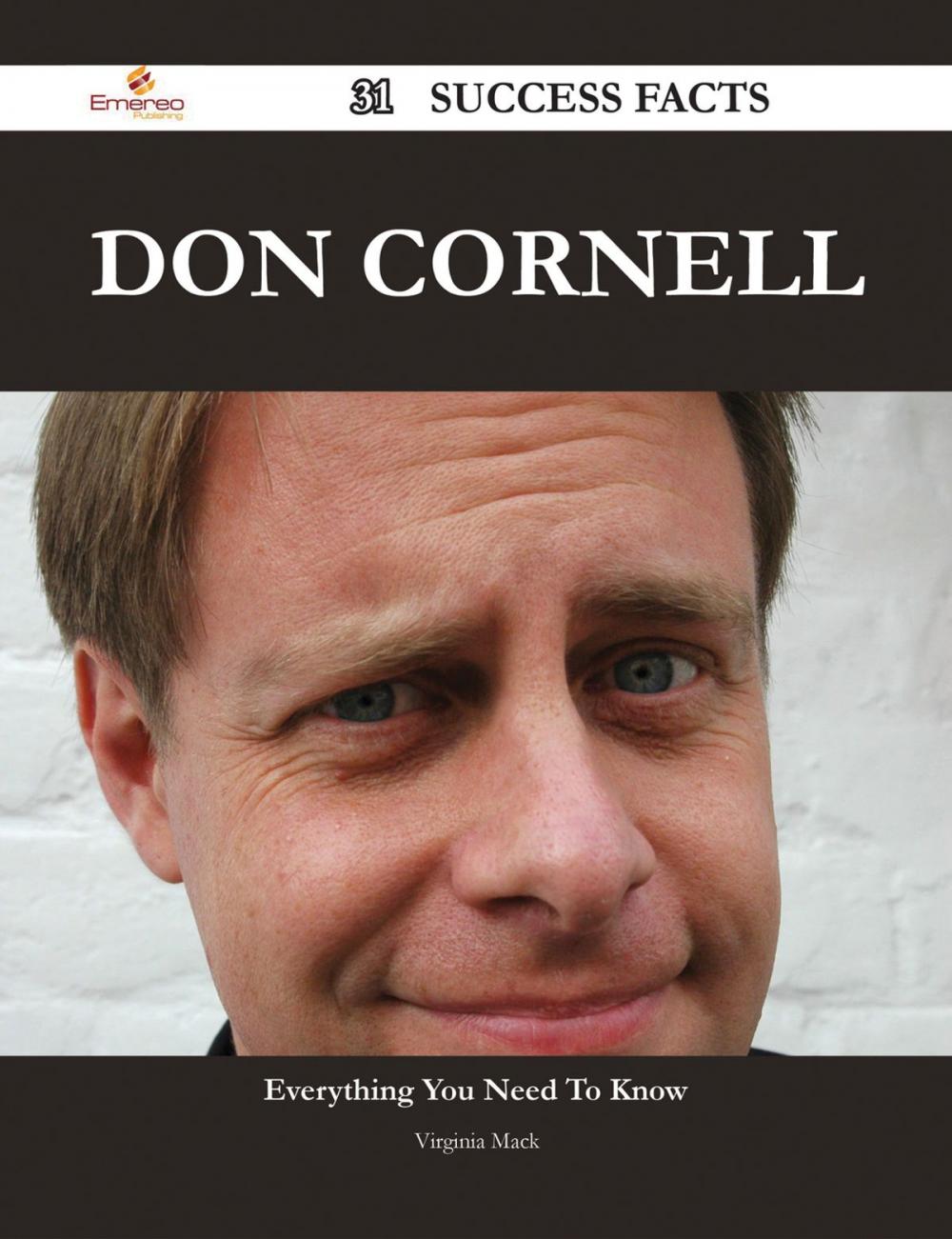 Big bigCover of Don Cornell 31 Success Facts - Everything you need to know about Don Cornell