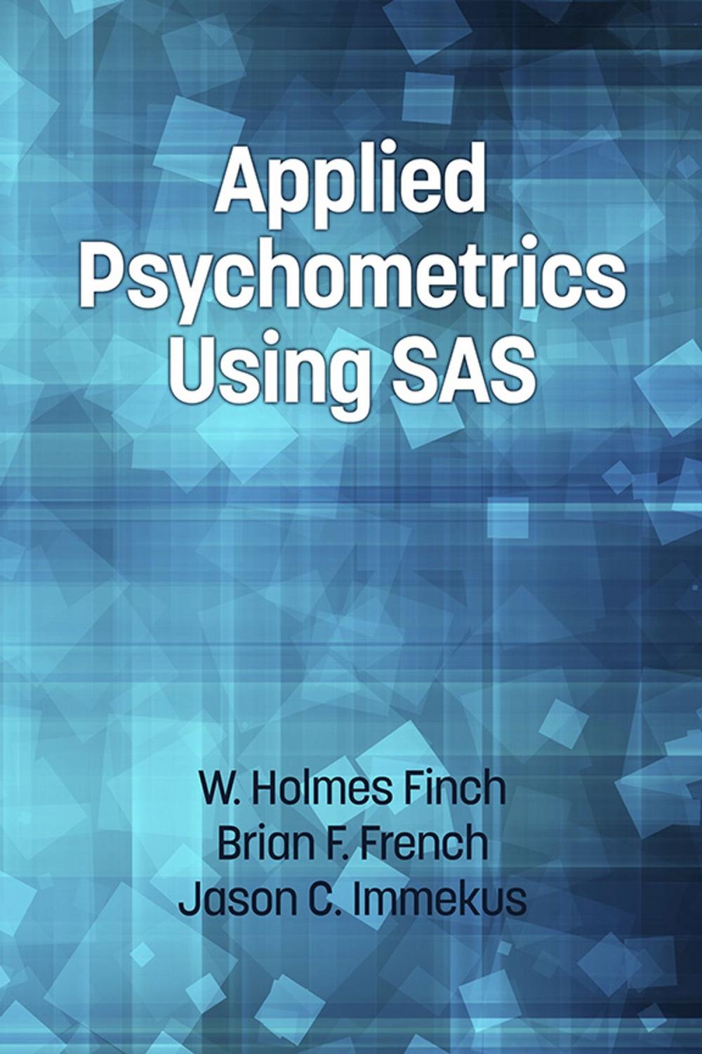 Big bigCover of Applied Psychometrics using SAS