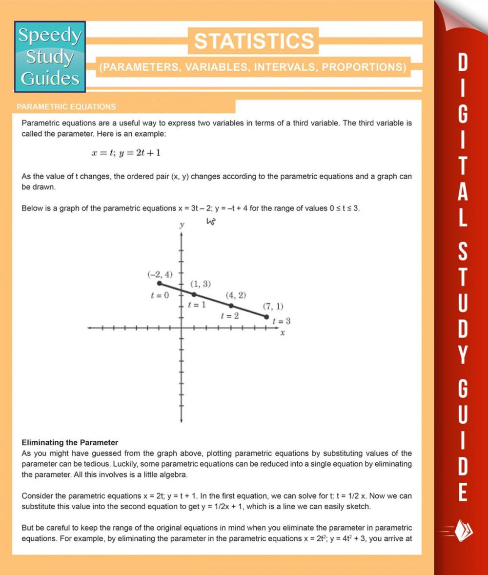 Big bigCover of Statistics (Parameters, Variables, Intervals, Proportions) (Speedy Study Guides)