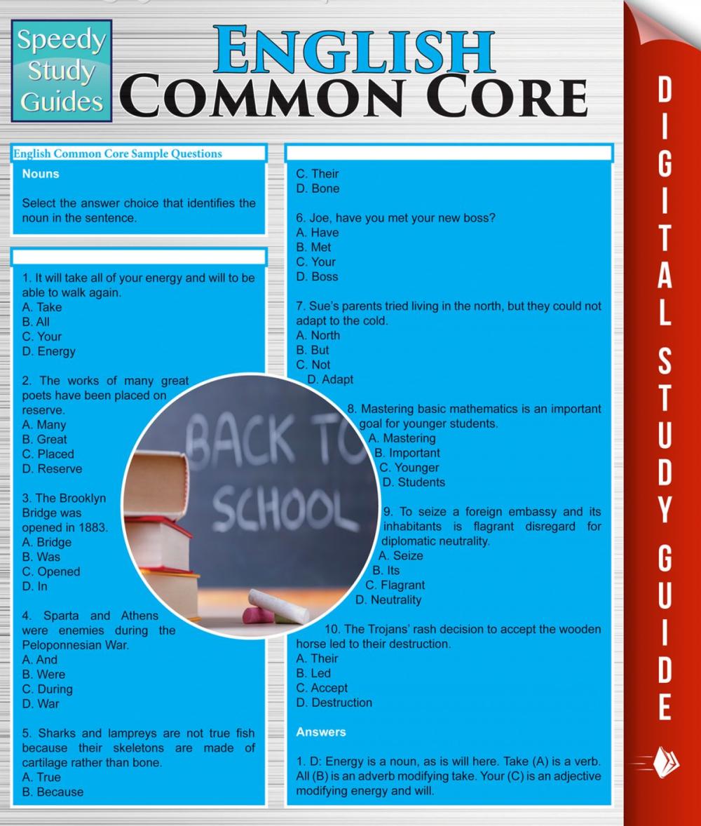 Big bigCover of English Common Core (Speedy Study Guides)