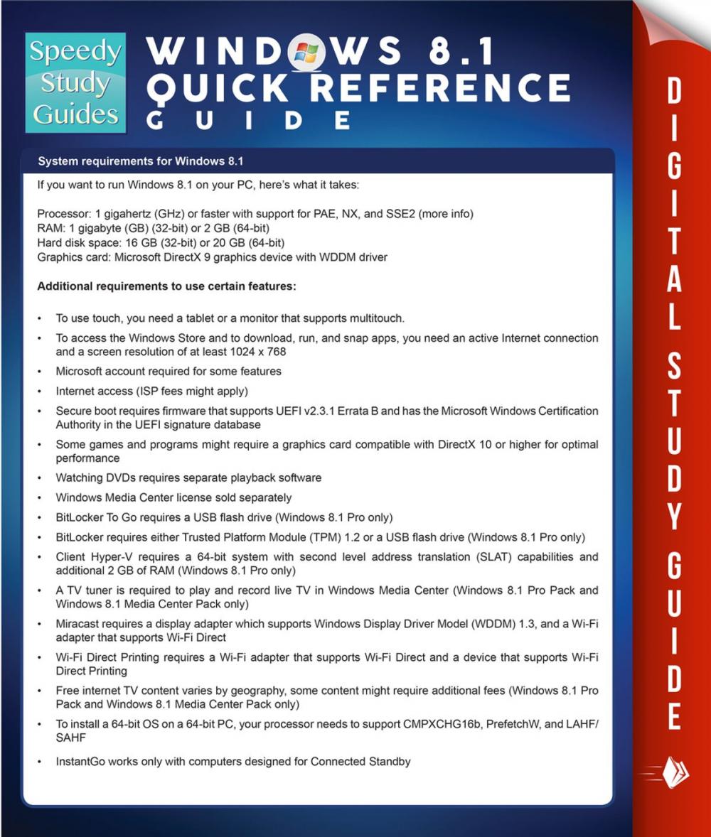 Big bigCover of Windows 8.1 Quick Reference Guide (Speedy Study Guides)