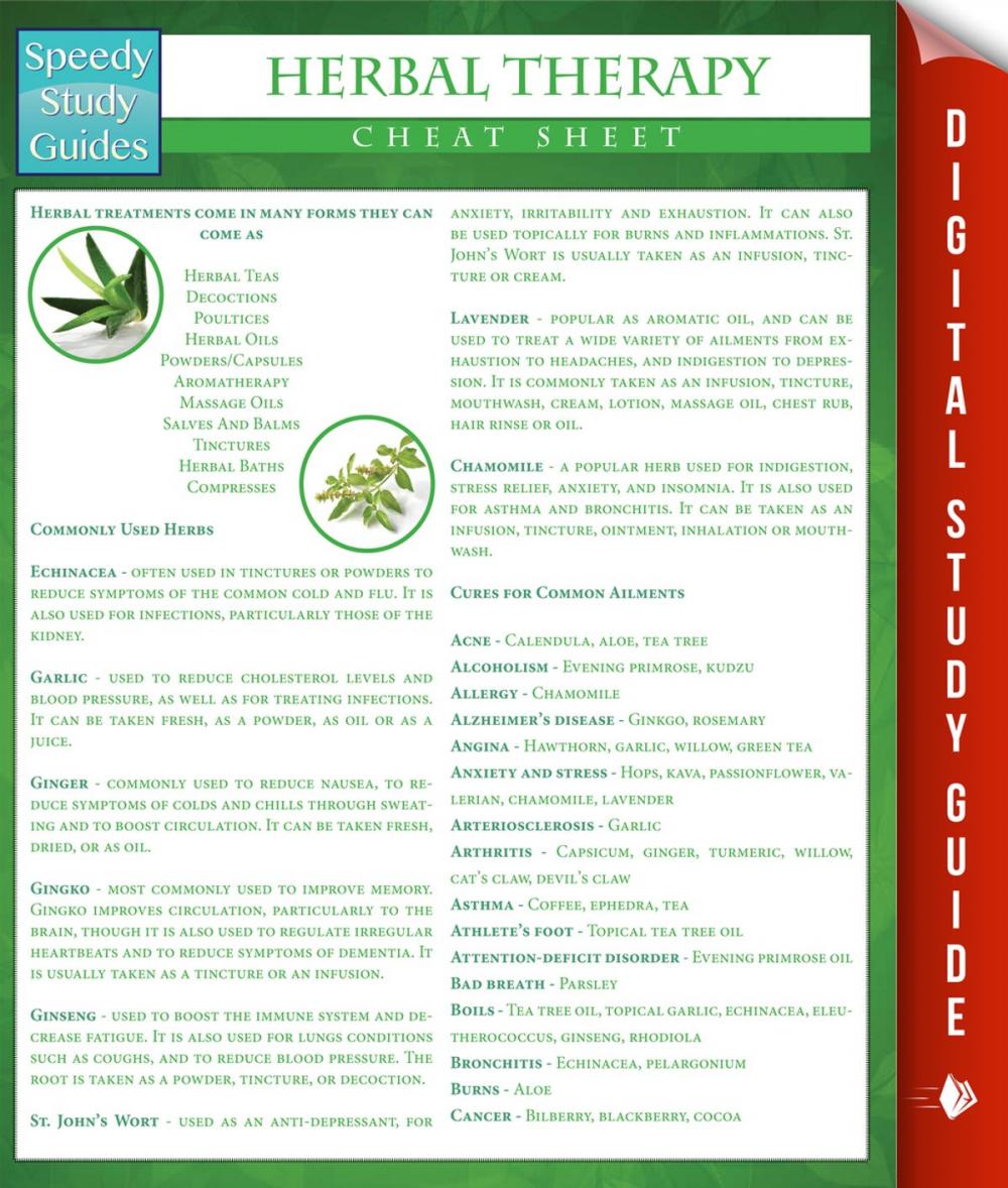 Big bigCover of Herbal Therapy Cheat Sheet (Speedy Study Guides)