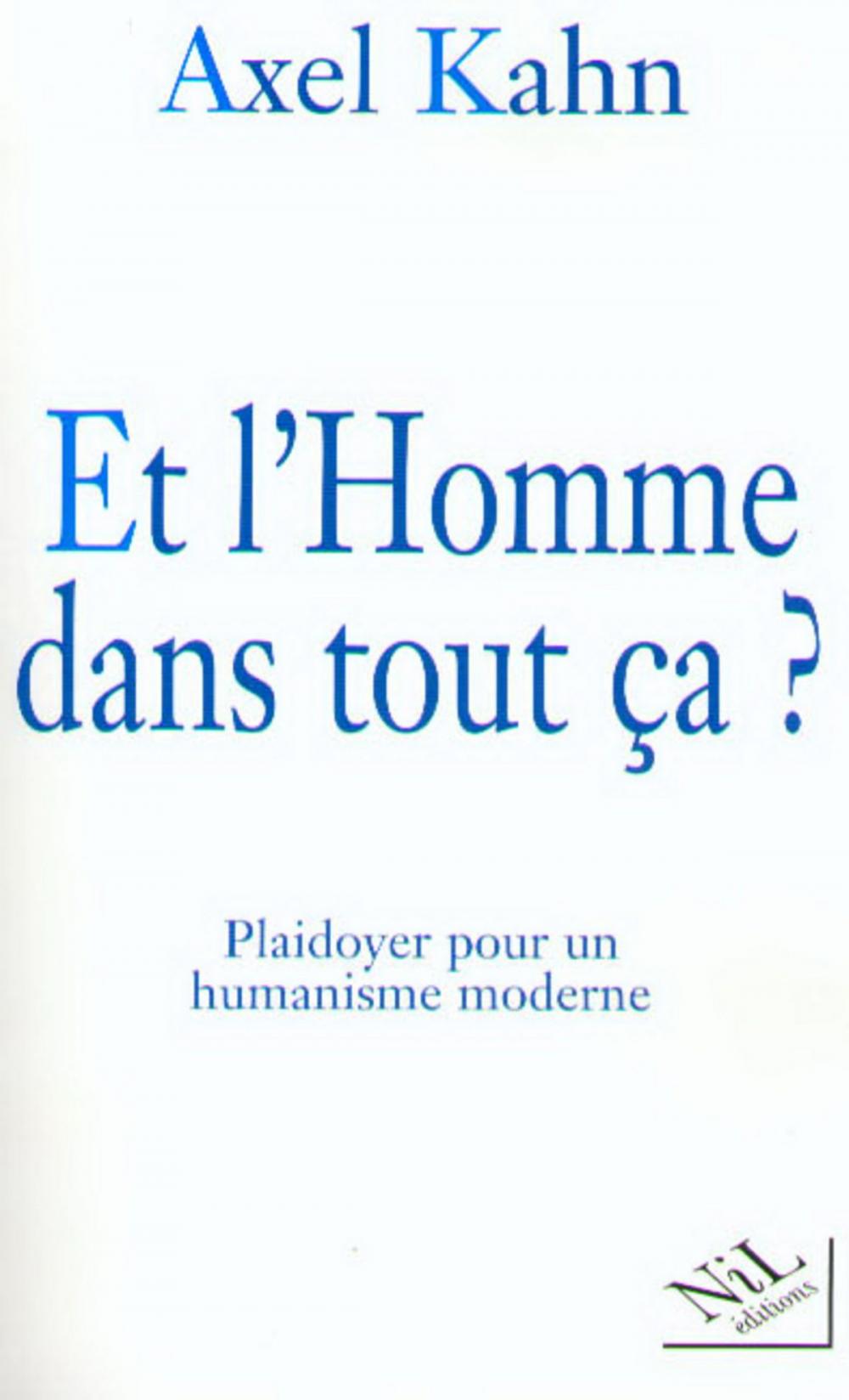 Big bigCover of Et l'Homme dans tout ça ?