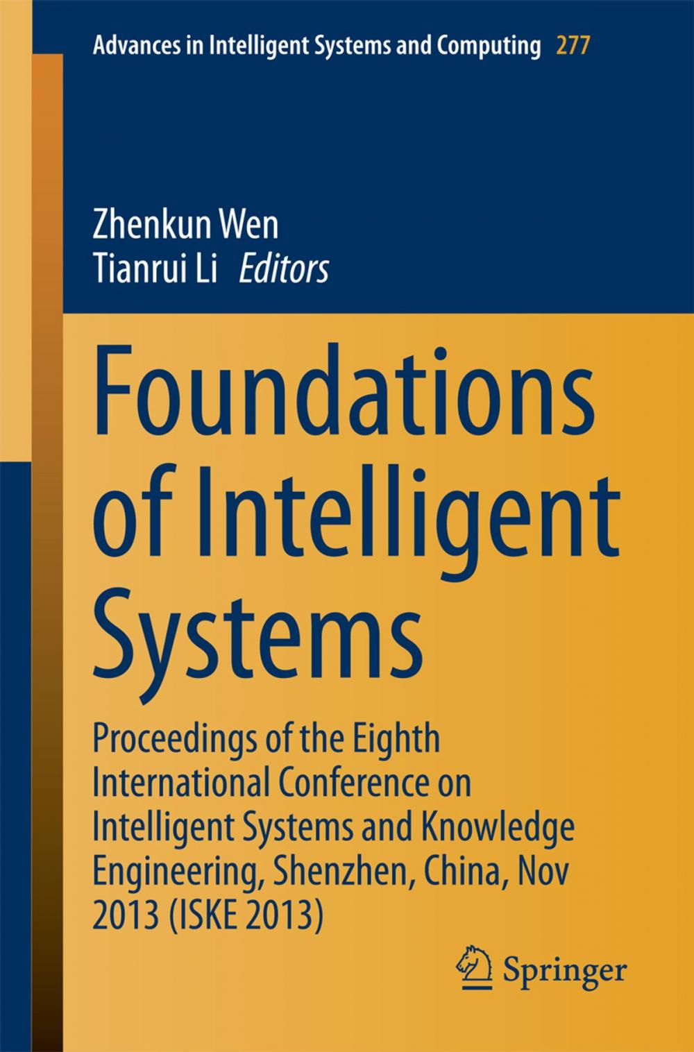 Big bigCover of Foundations of Intelligent Systems