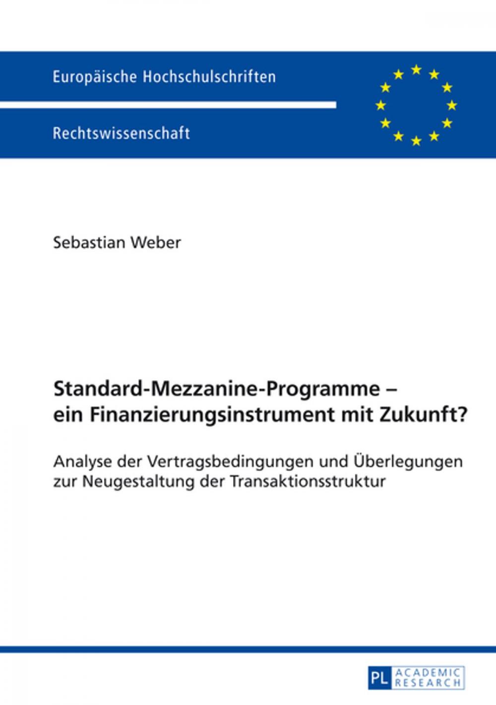 Big bigCover of Standard-Mezzanine-Programme ein Finanzierungsinstrument mit Zukunft?