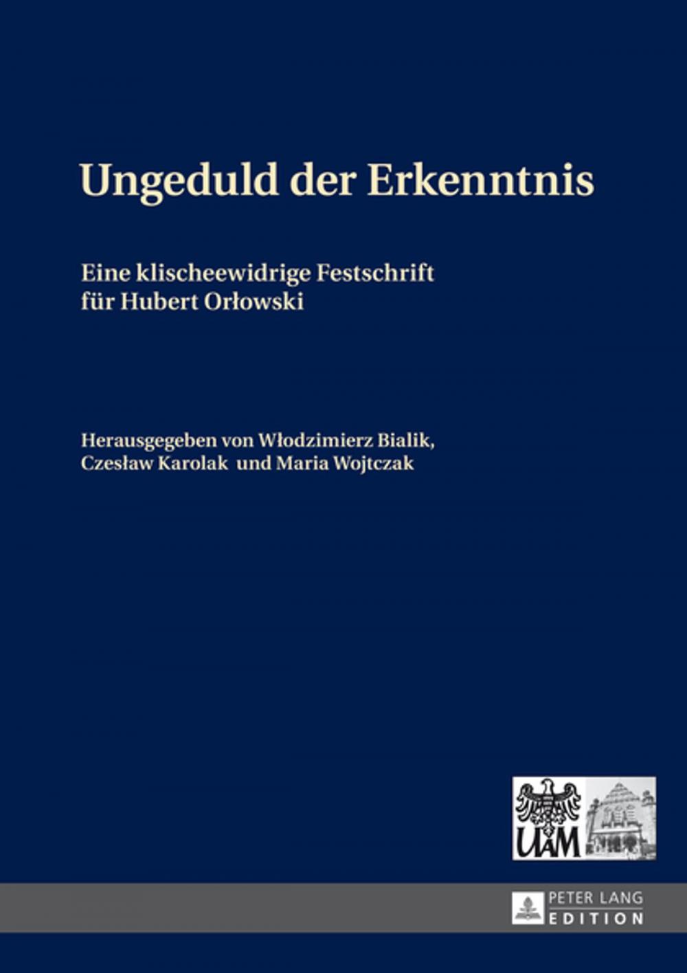 Big bigCover of Ungeduld der Erkenntnis