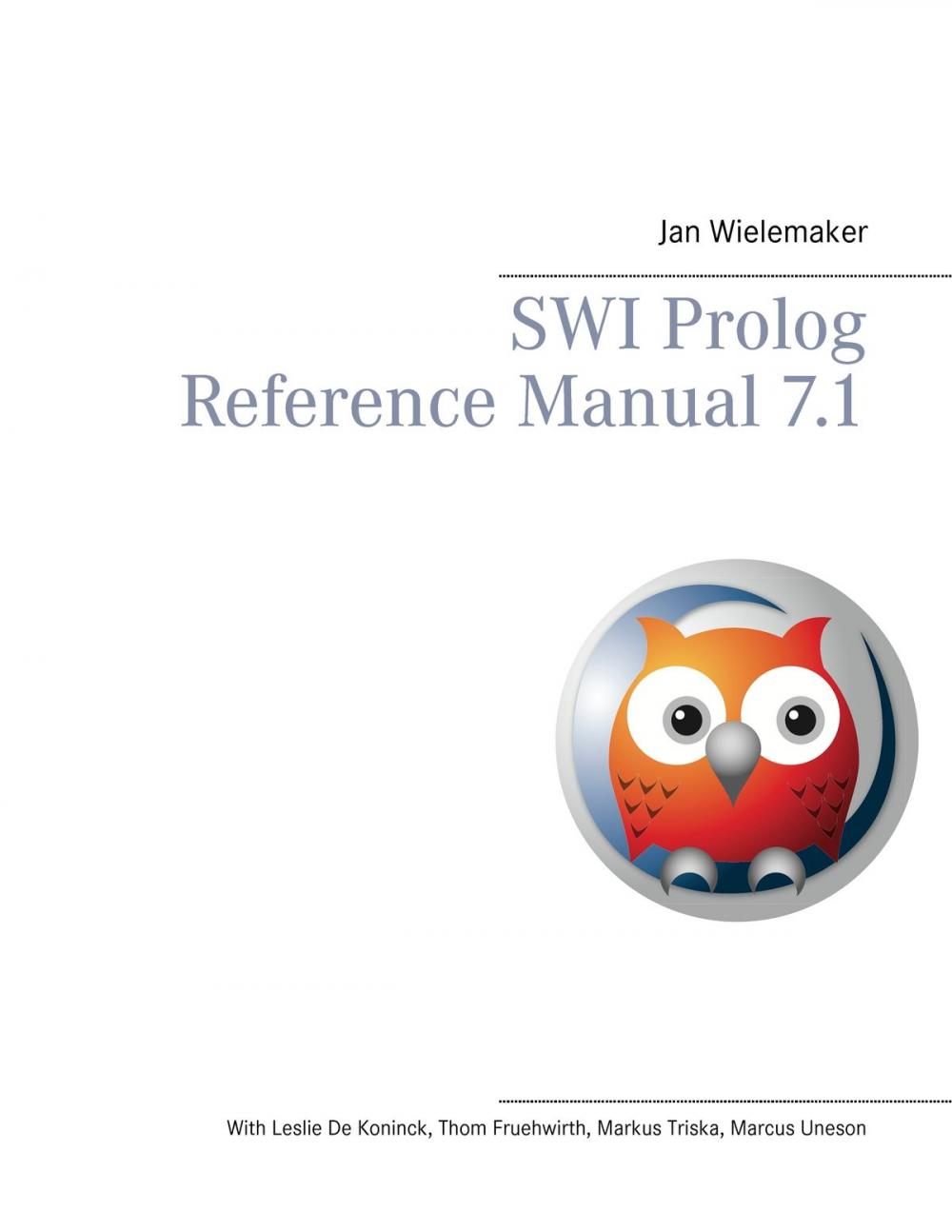 Big bigCover of SWI Prolog Reference Manual 7.1