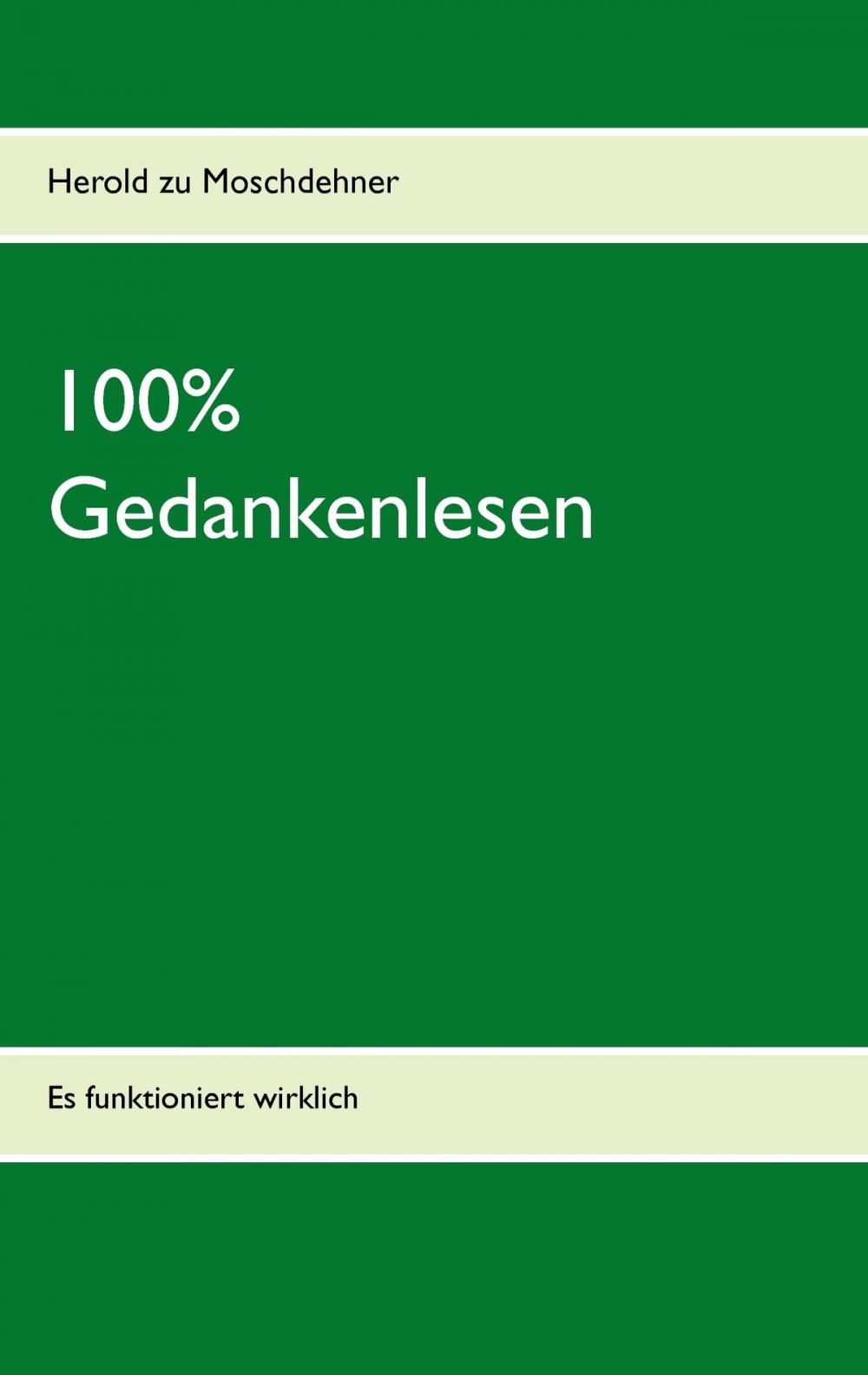 Big bigCover of 100% Gedankenlesen