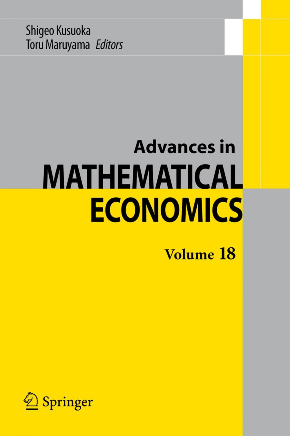 Big bigCover of Advances in Mathematical Economics Volume 18