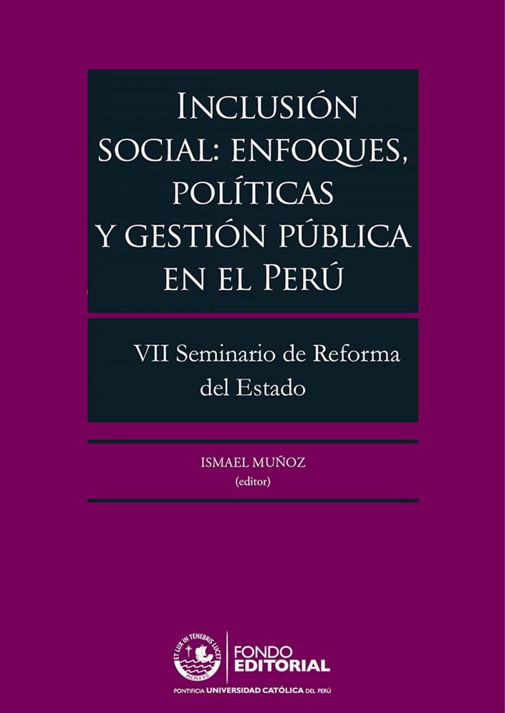 Big bigCover of Inclusión social: enfoques, políticas y gestión pública en el Perú