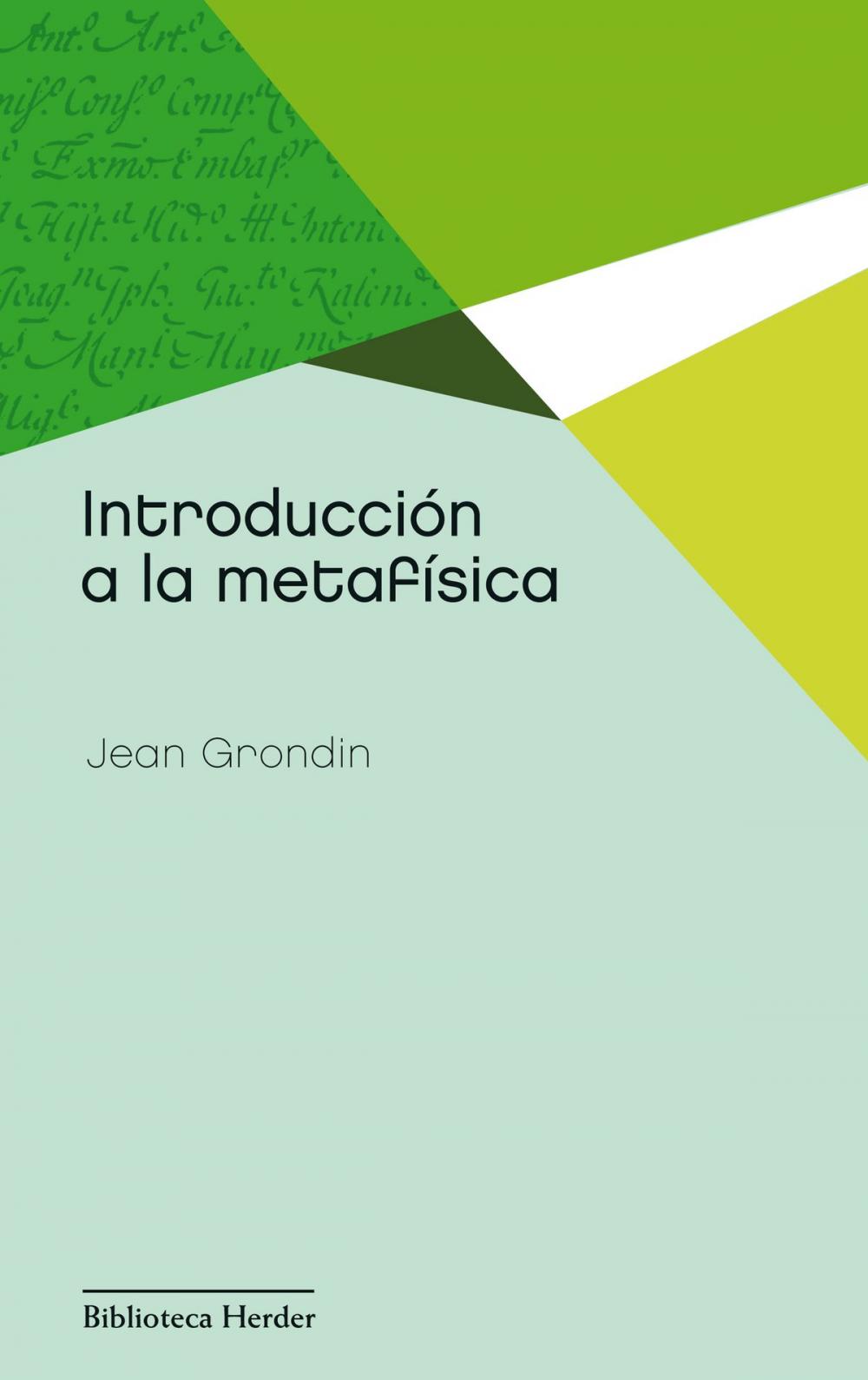 Big bigCover of Introducción a la metafísica