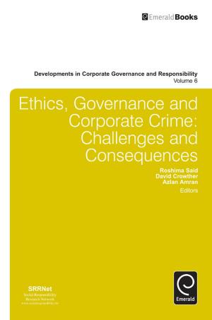 Cover of the book Ethics, Governance and Corporate Crime by Catherine McGlynn, Shaun McDaid