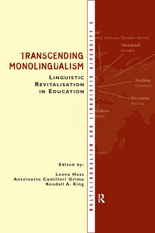 Cover of the book Transcending Monolingualism: Linguistic Revitalization in Education by , Taylor and Francis