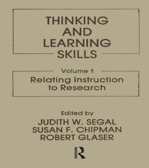 Cover of the book Thinking and Learning Skills by , Taylor and Francis