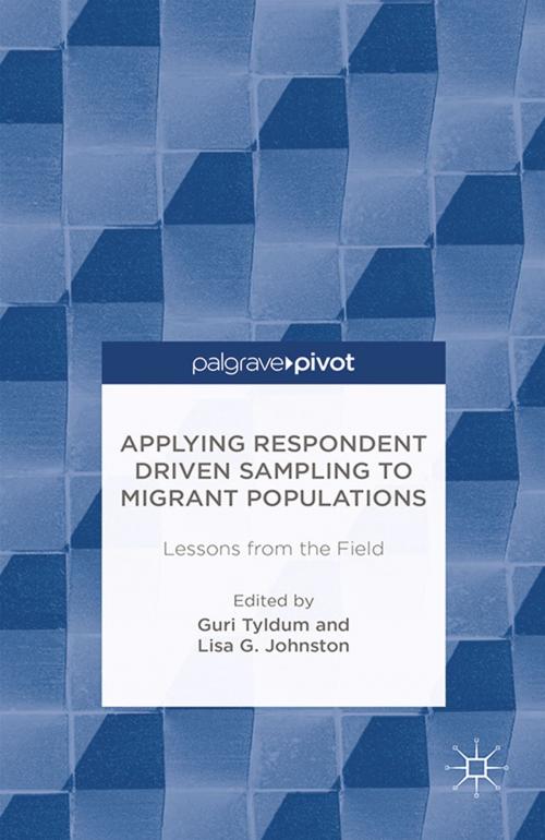 Cover of the book Applying Respondent Driven Sampling to Migrant Populations by G. Tyldum, L. Johnston, Palgrave Macmillan UK