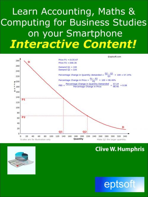 Cover of the book Learn Accounting, Maths and Computing for Business Studies on your Smartphone by Clive W. Humphris, Clive W. Humphris
