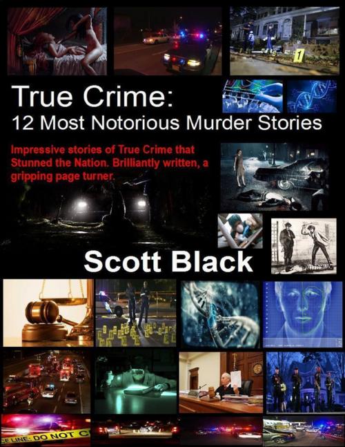 Cover of the book True Crime: 12 Most Notorious Murder Stories by Scott Black, Lulu.com