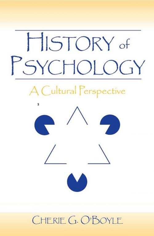 Cover of the book History of Psychology by Cherie G. O'Boyle, Taylor and Francis