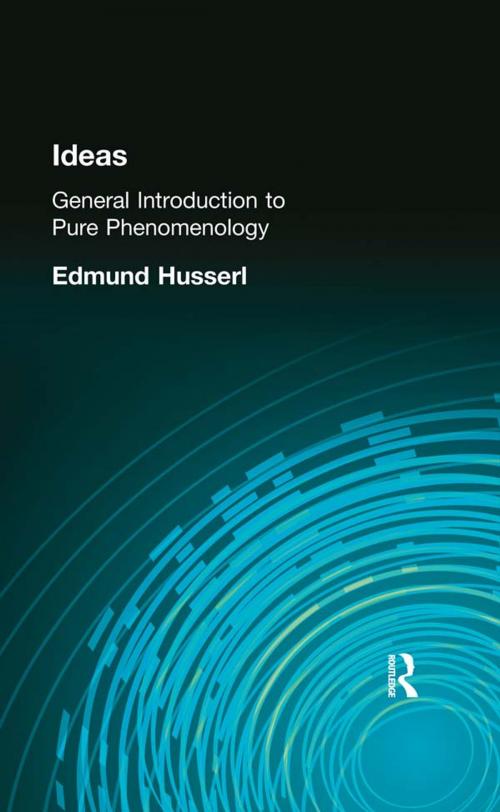 Cover of the book Ideas by Edmund Husserl, Taylor and Francis