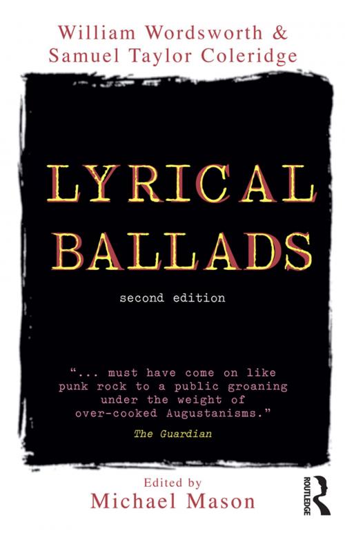 Cover of the book Lyrical Ballads by , Taylor and Francis