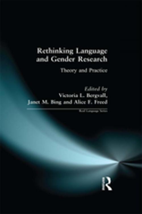 Cover of the book Rethinking Language and Gender Research by Victoria Bergvall, Taylor and Francis