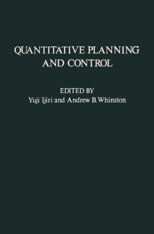 Cover of the book Quantitative Planning and Control by , Elsevier Science