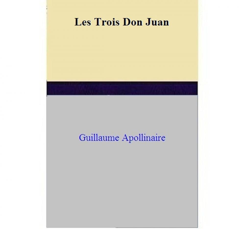 Big bigCover of Les Trois Don Juan