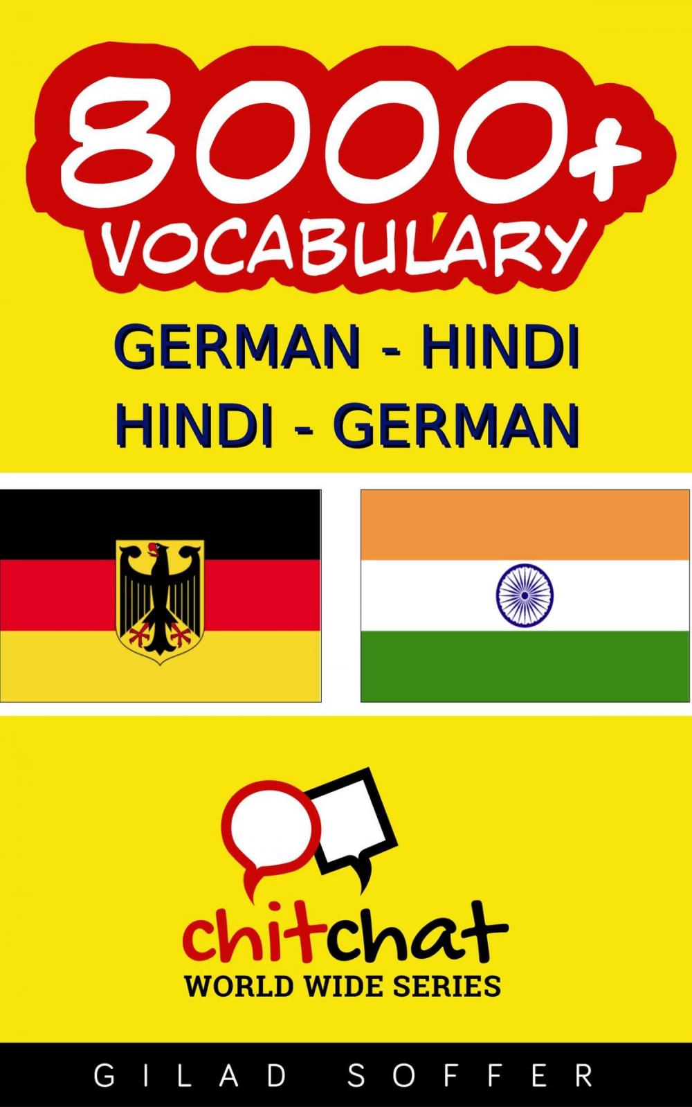 Big bigCover of 8000+ German - Hindi Hindi - German Vocabulary