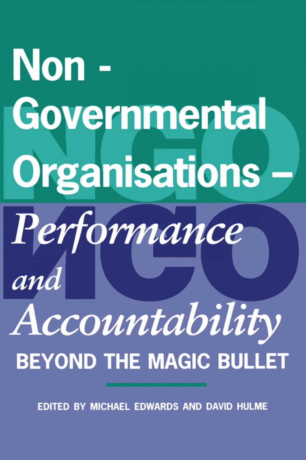 Big bigCover of Non-Governmental Organisations - Performance and Accountability