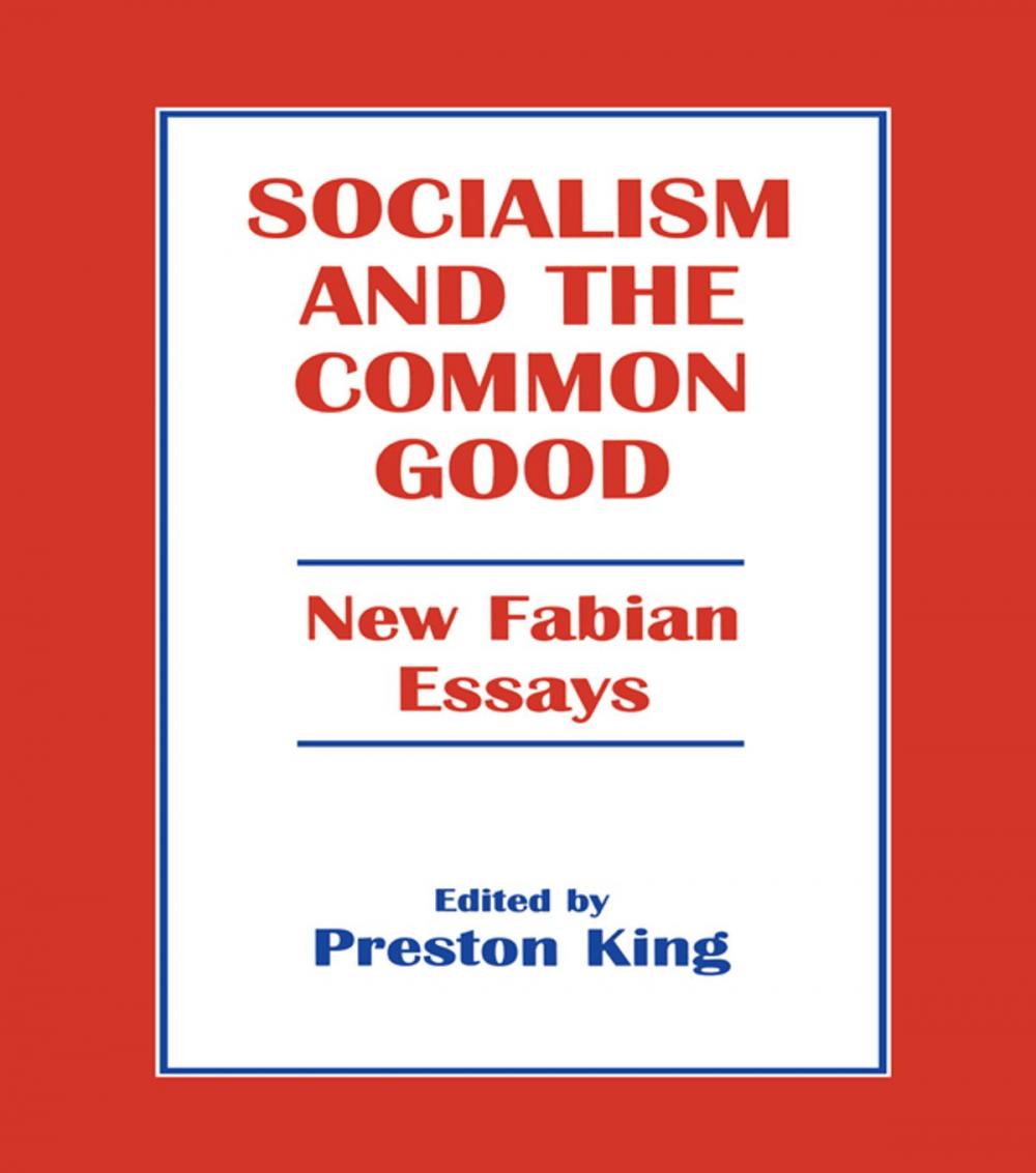 Big bigCover of Socialism and the Common Good