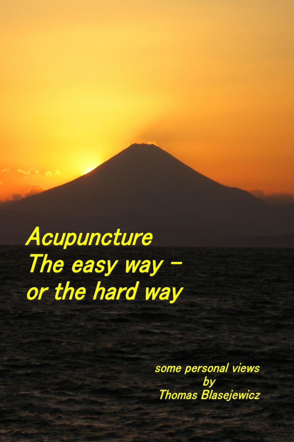 Big bigCover of Acupuncture: The Easy Way - Or the Hard Way