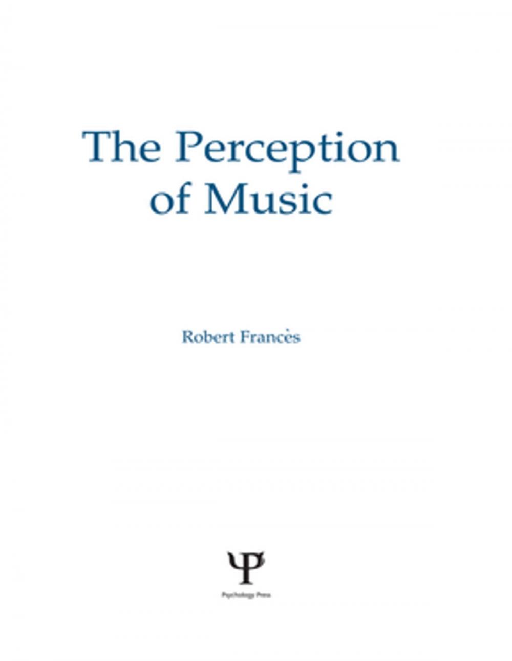 Big bigCover of The Perception of Music